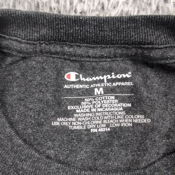 Georgetown University Hoyas Shirt Adult Medium Gray NCAA Champion Graphic Tee - Picture 2 of 6